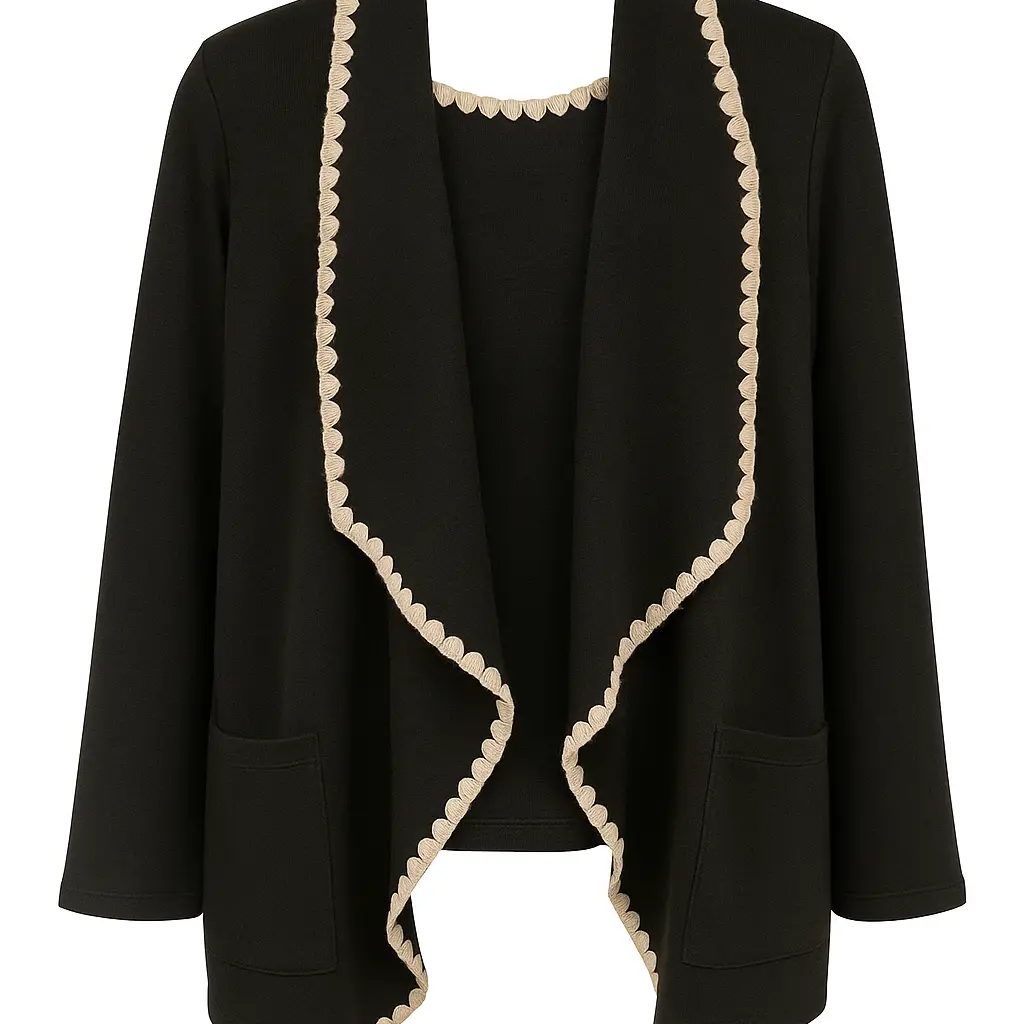 Finto twin set con profili a contrasto DORABELLA PIU'