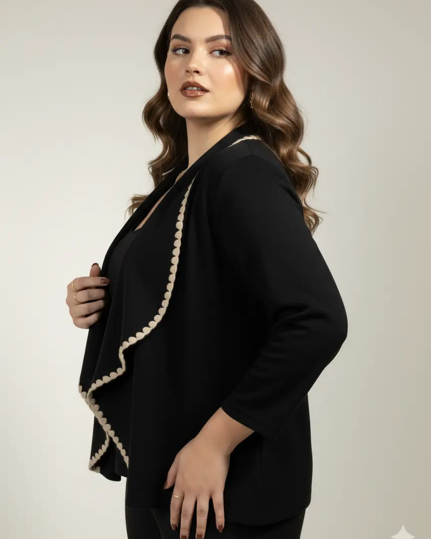 Finto twin set con profili a contrasto DORABELLA PIU'