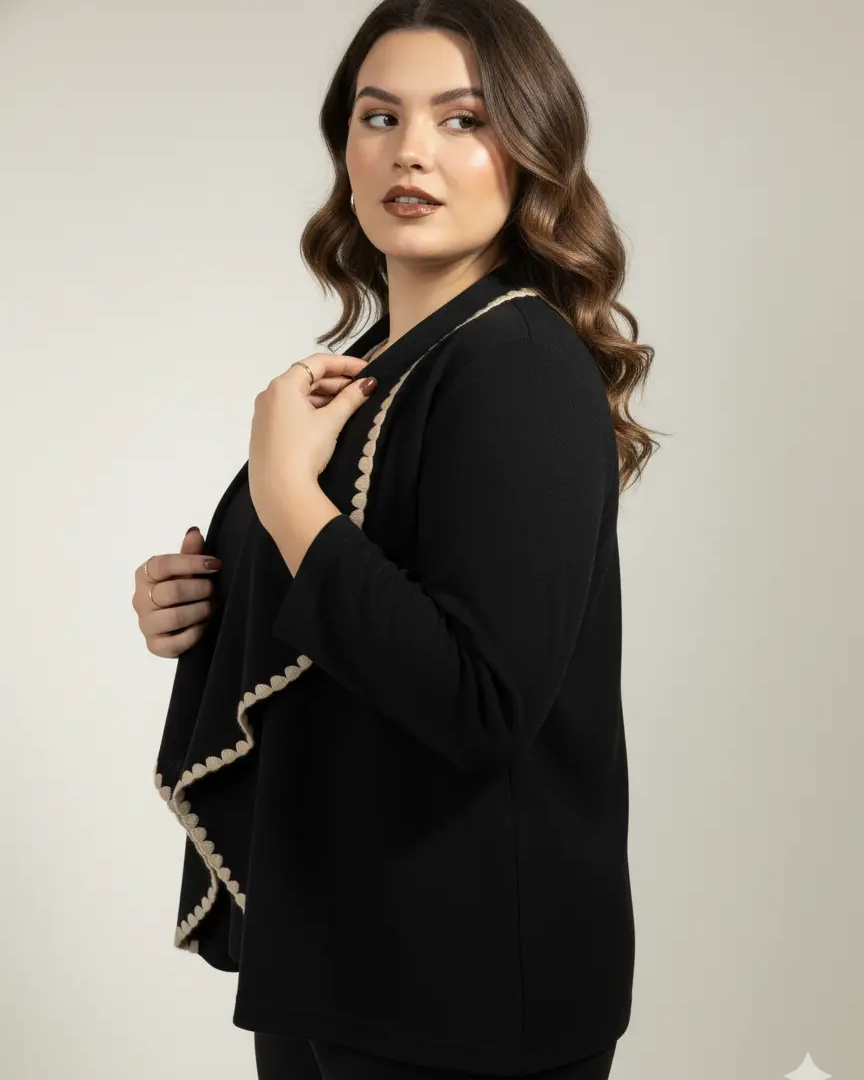 Finto twin set con profili a contrasto DORABELLA PIU'