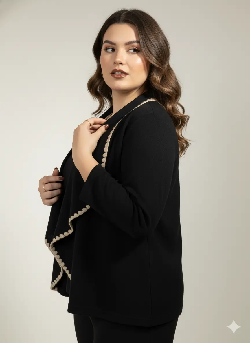 Finto twin set con profili a contrasto DORABELLA PIU'