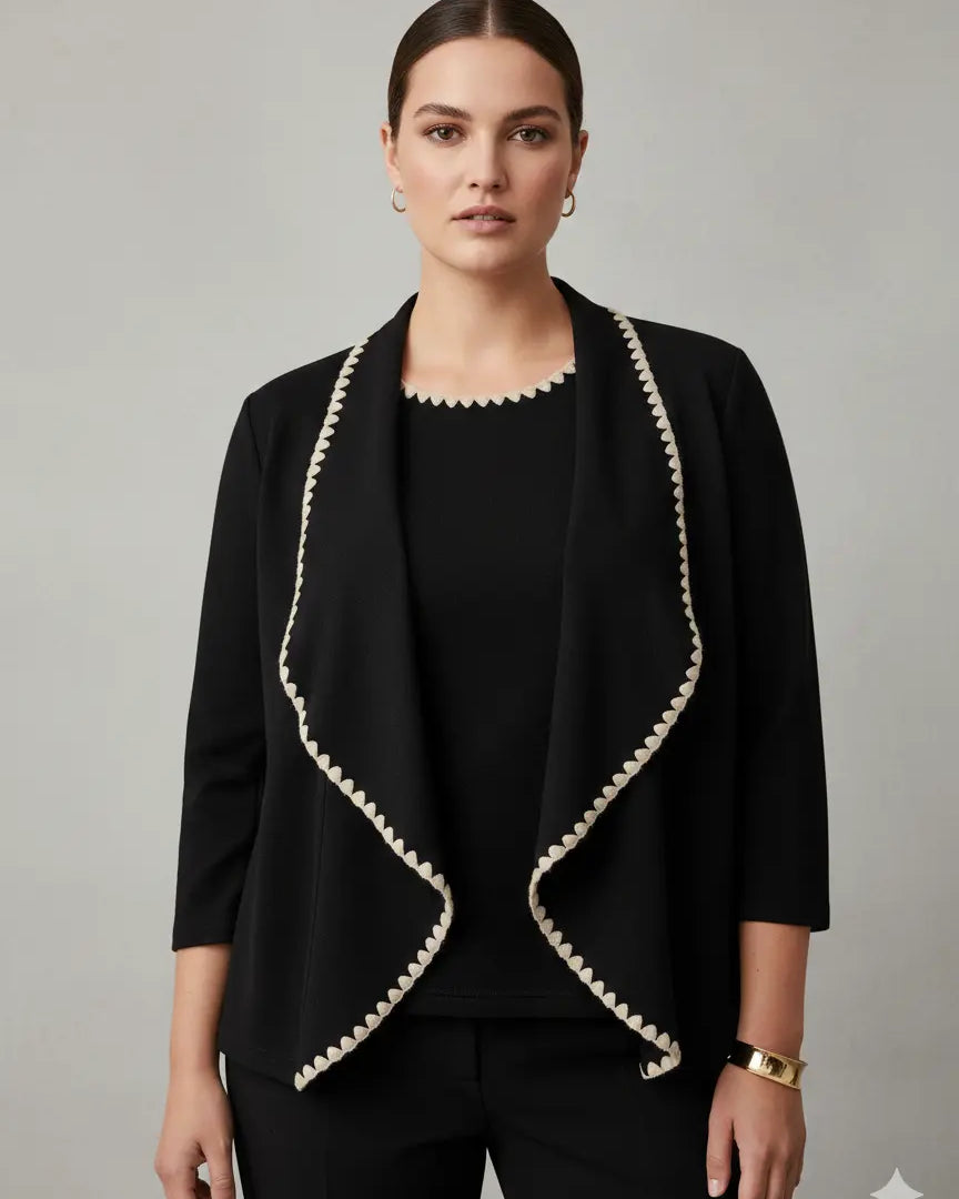 Finto twin set con profili a contrasto DORABELLA PIU'