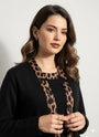 Finto twin set con profili animalier DORABELLA