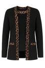 Finto twin set con profili animalier DORABELLA