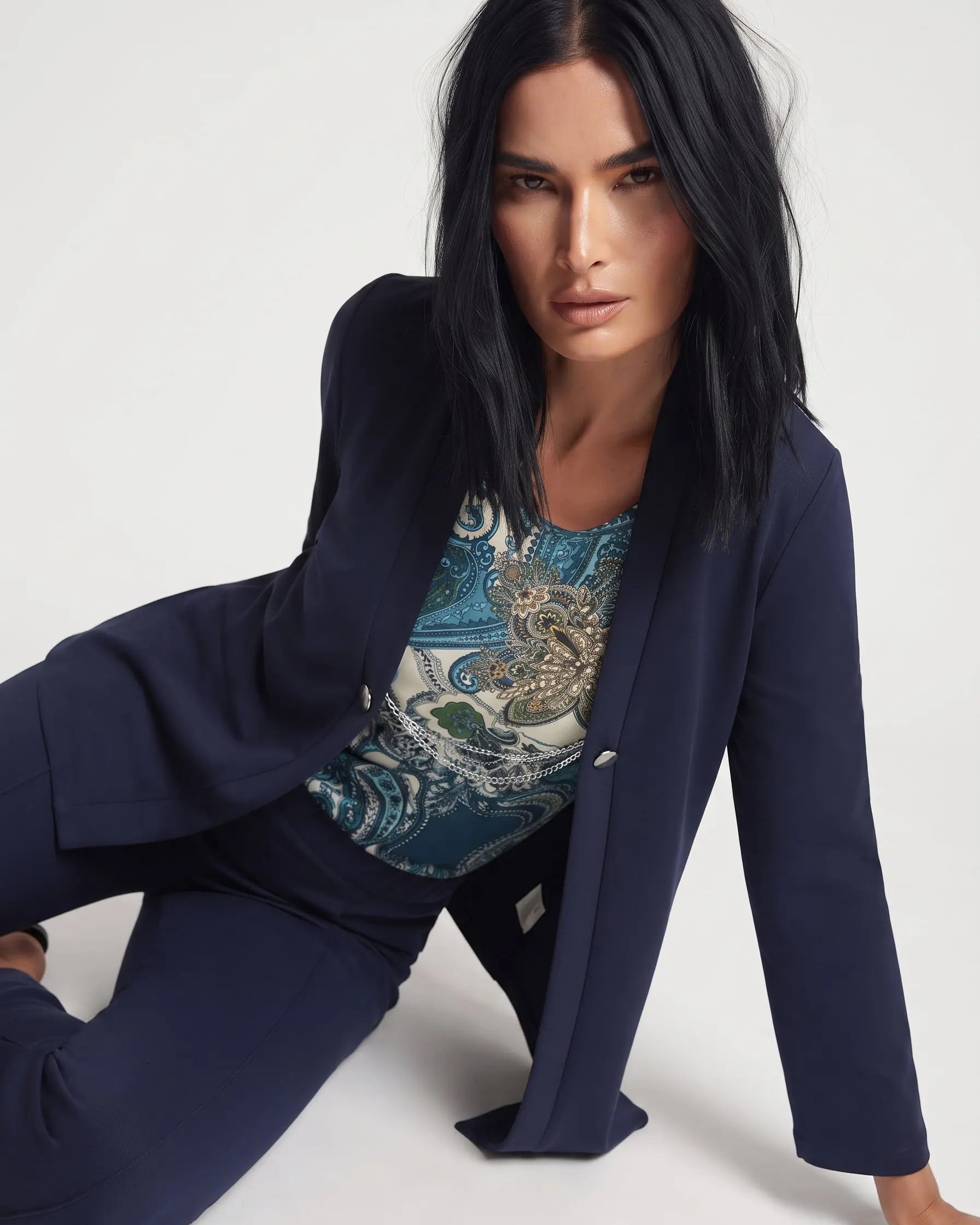 Finto twinset con accessorio DORABELLA