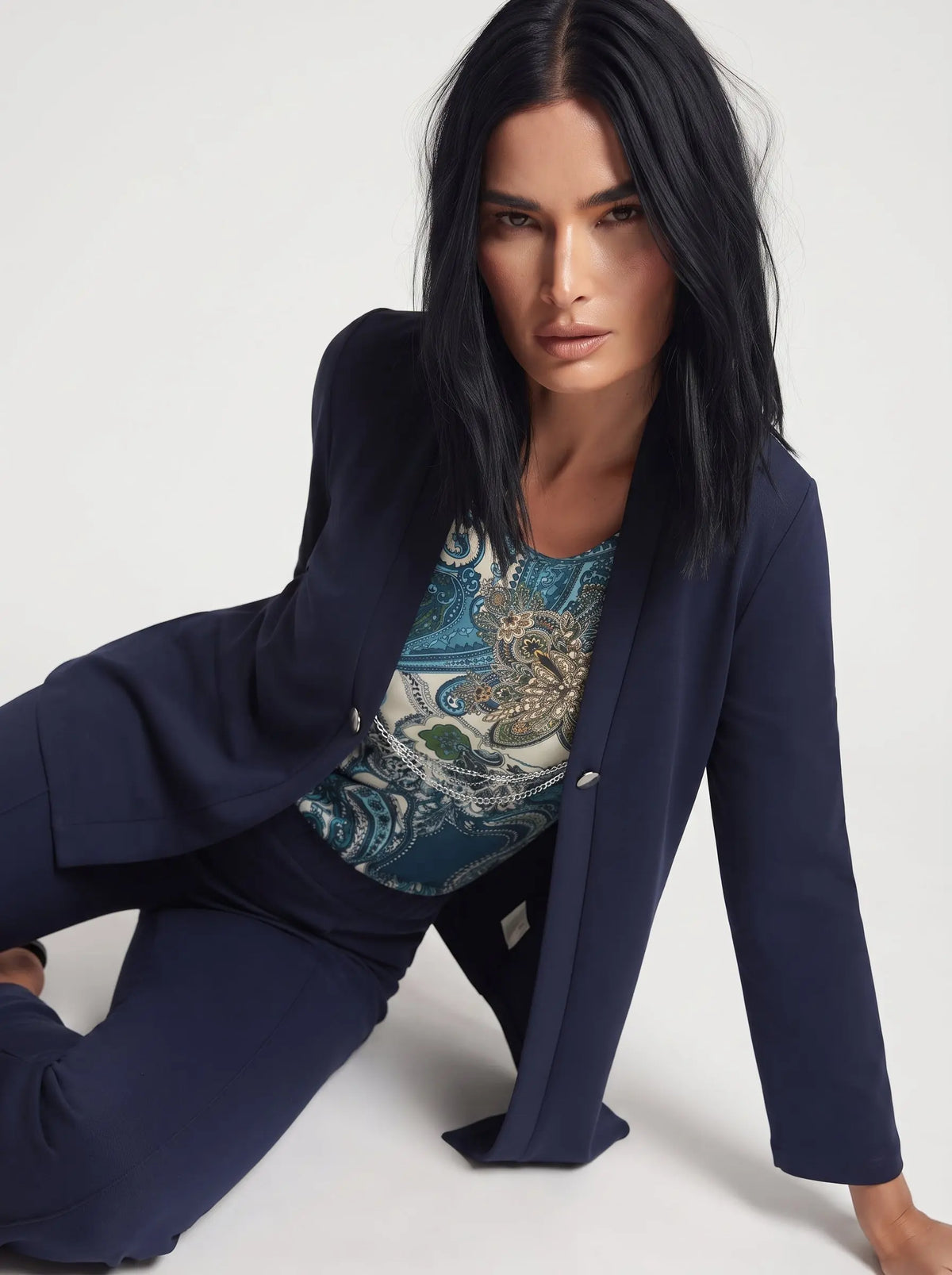 Finto twinset con accessorio DORABELLA