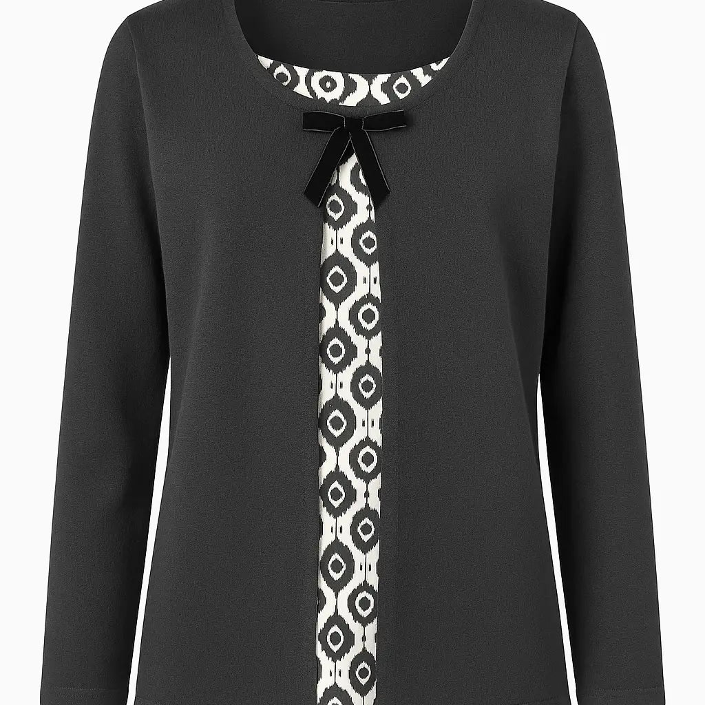 Finto twinset con fiocchi DORABELLA