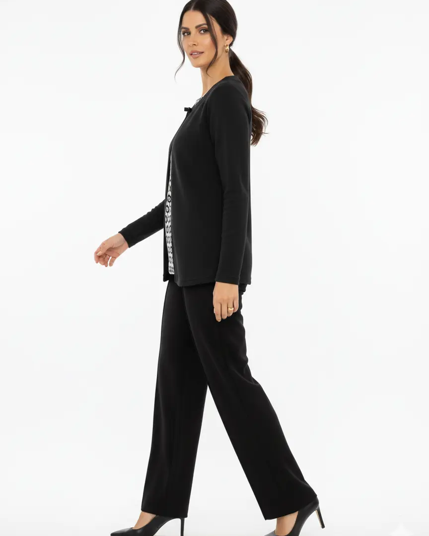 Finto twinset con fiocchi DORABELLA