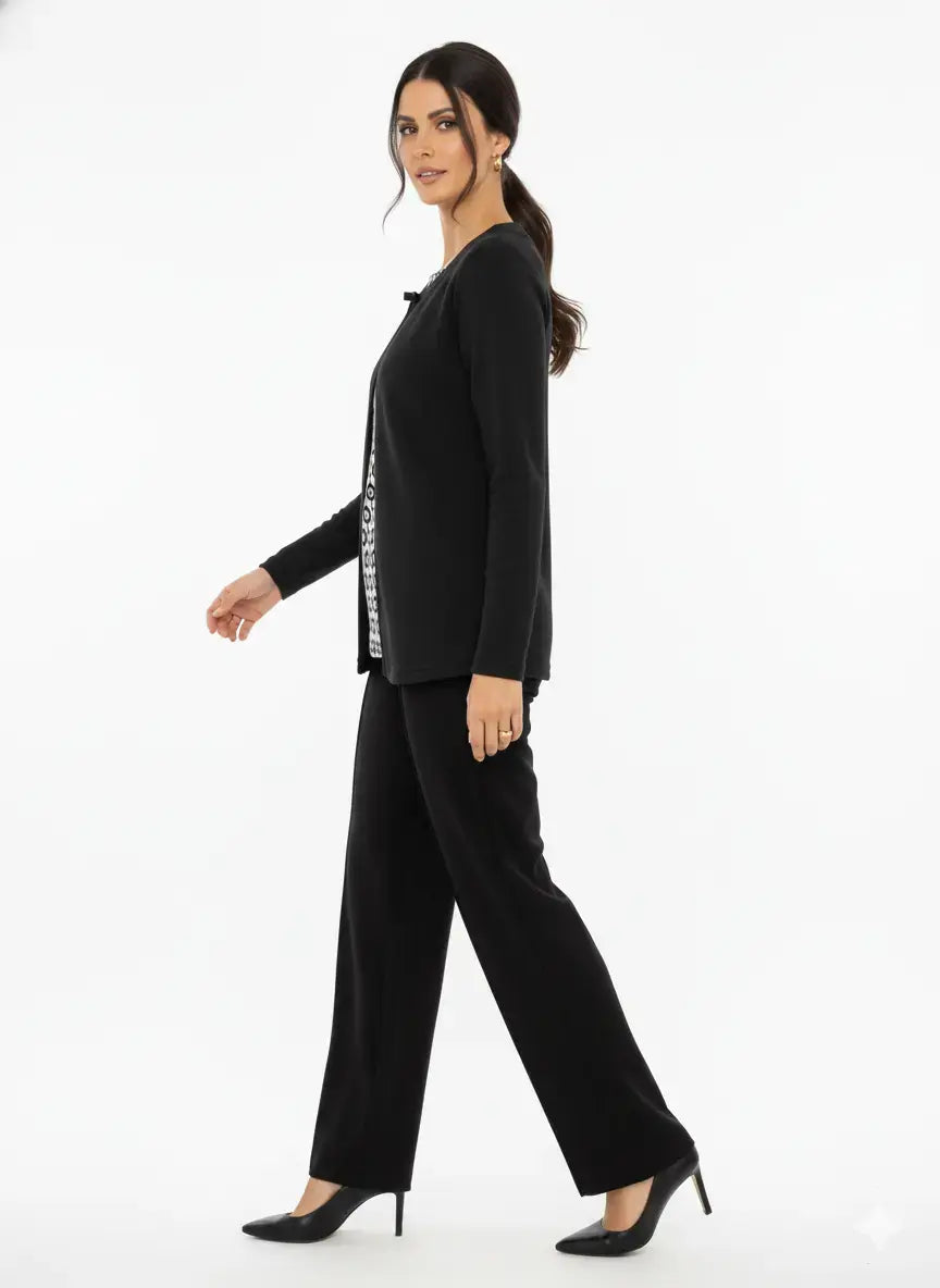 Finto twinset con fiocchi DORABELLA