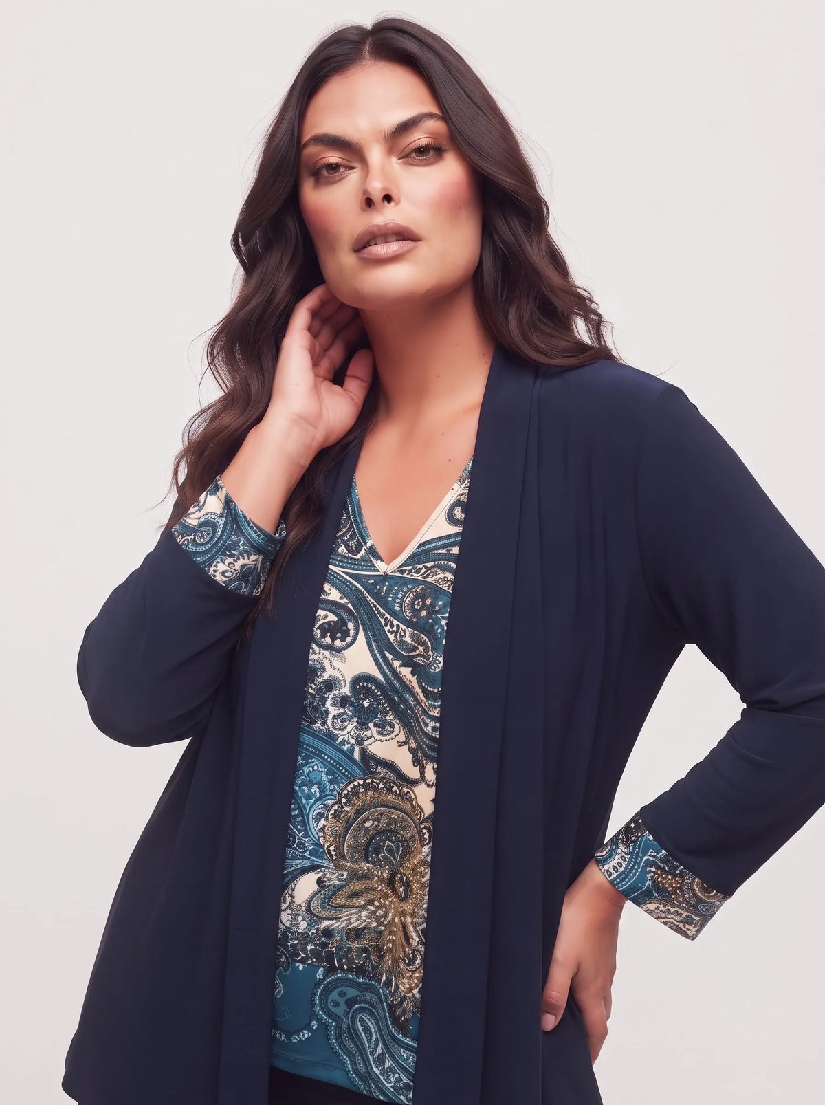 Finto twinset con scollo a V DORABELLA PIU'