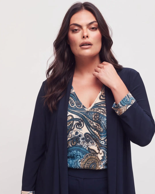Finto twinset con scollo a V DORABELLA PIU'