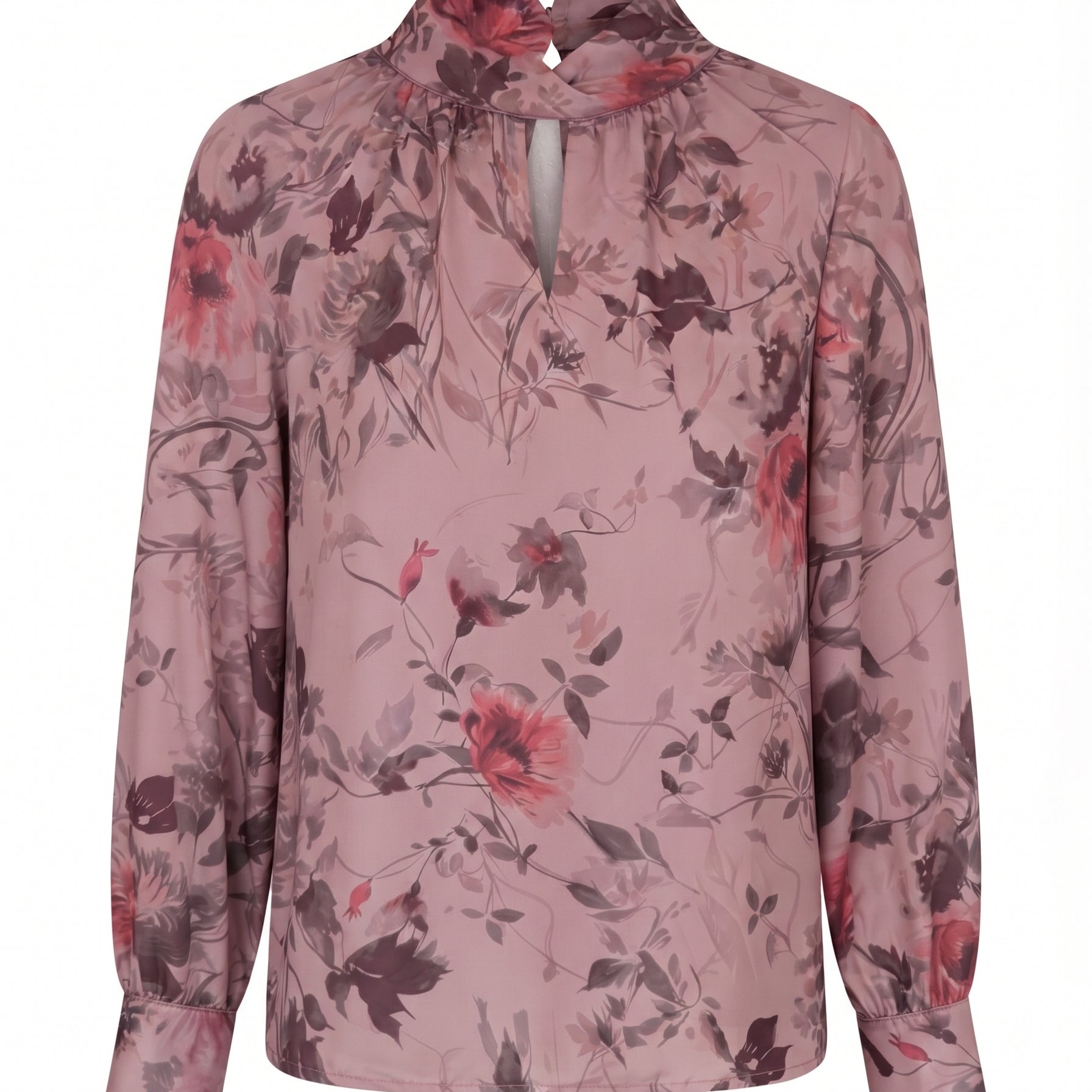 Blusa con collo intrecciato