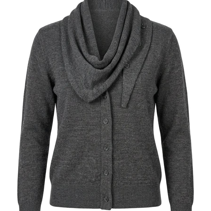 Cardigan con sciarpa