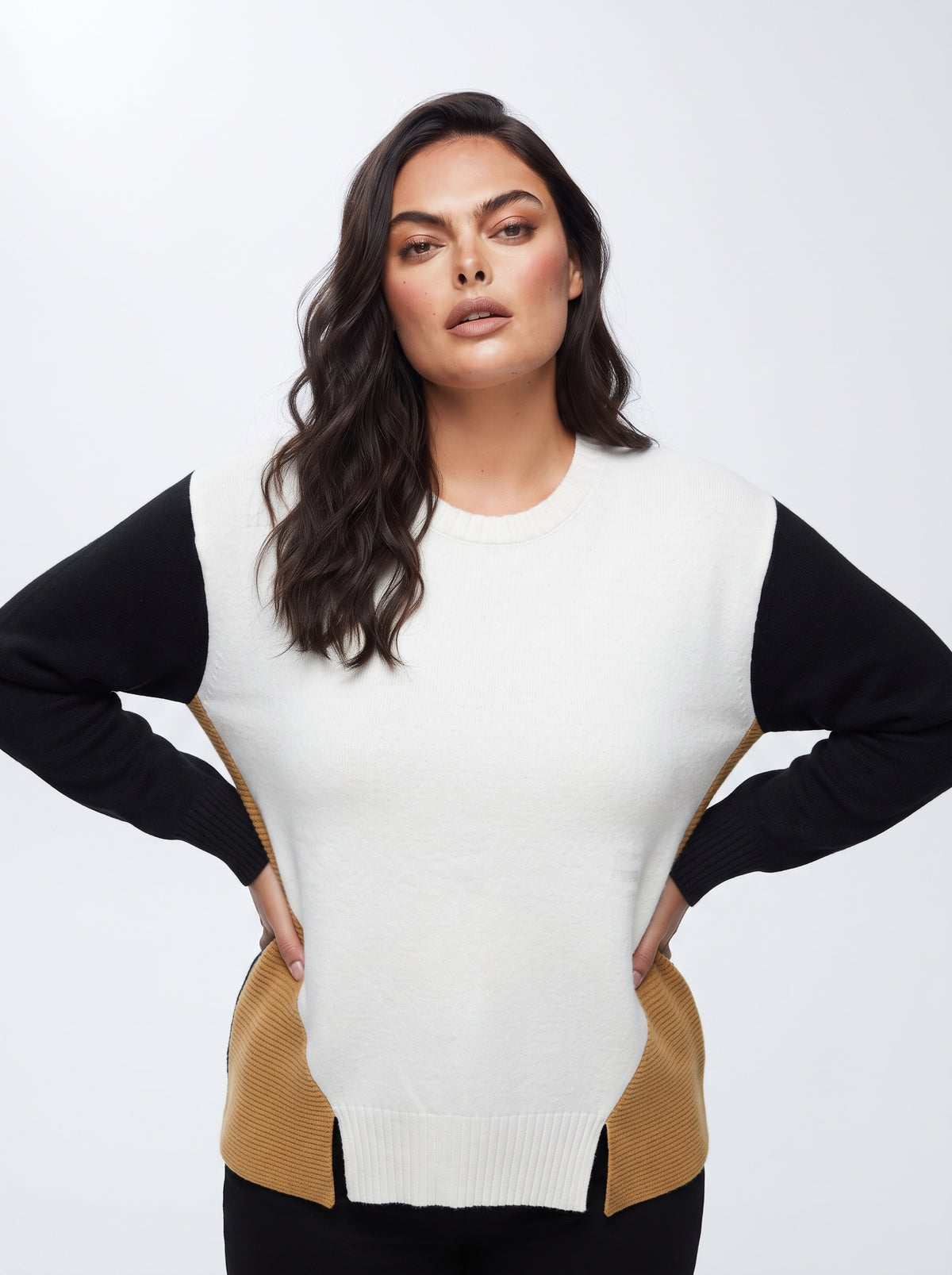 Maglia girocollo linea a scatola