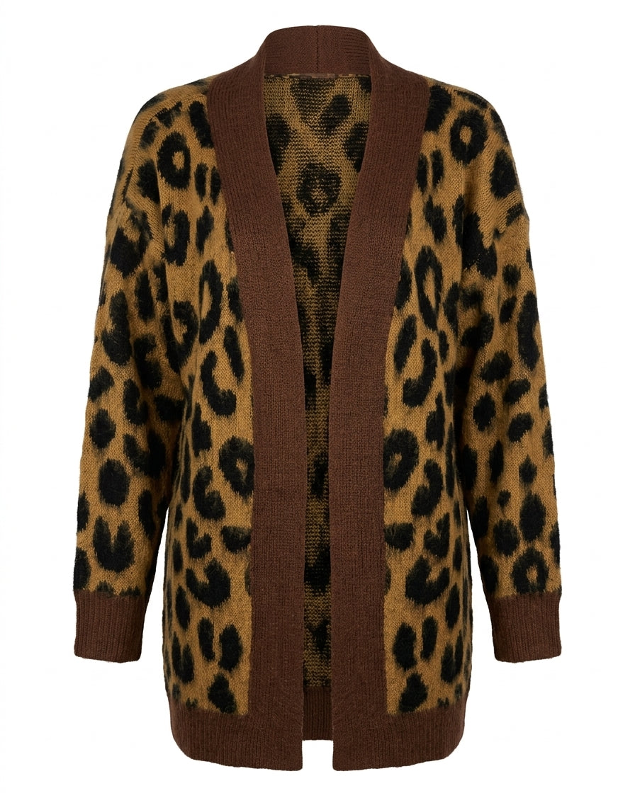 Cardigan animalier