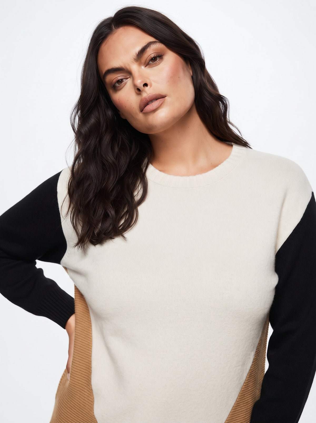 Maglia girocollo linea a scatola
