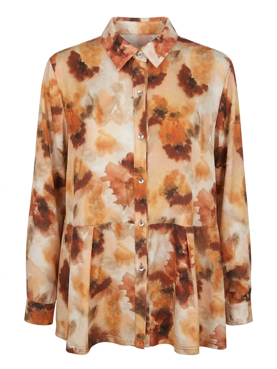 Camicia con taglio peplo