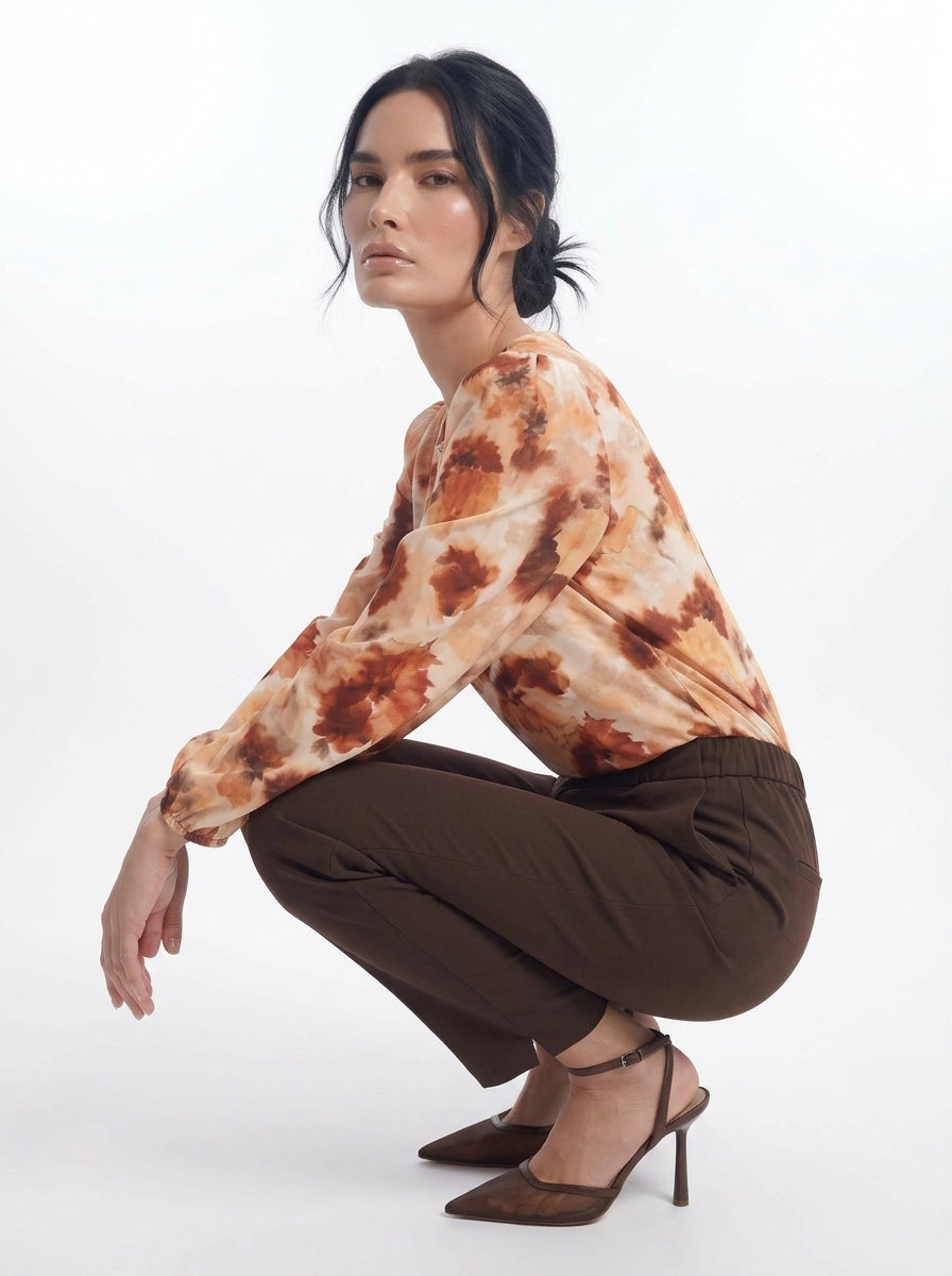 Blusa con goccia accessorio