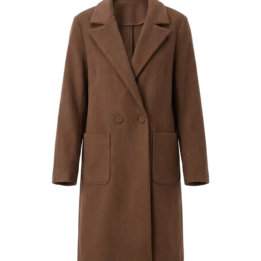 Cappotto dritto a due bottoni