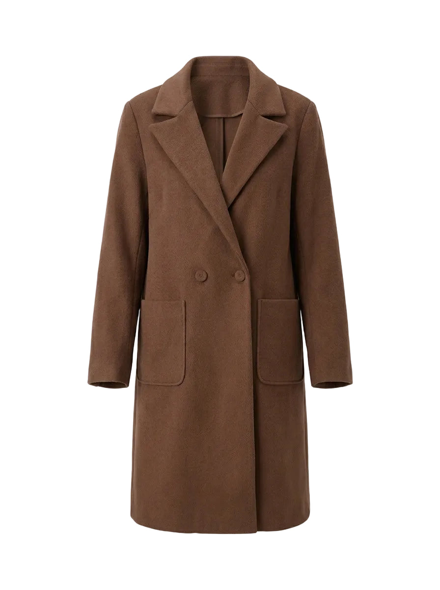 Cappotto dritto a due bottoni