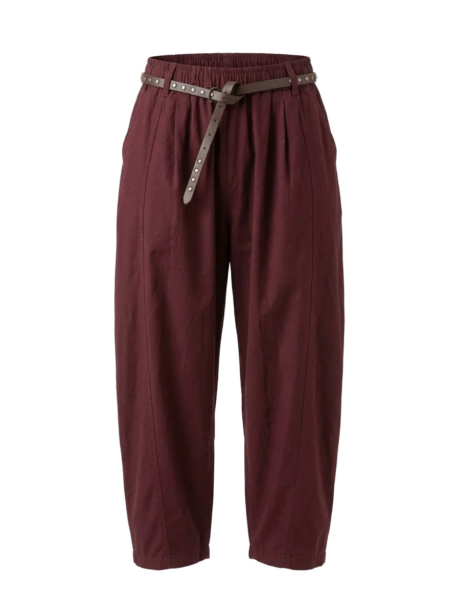 Pantalone balloon con cintura