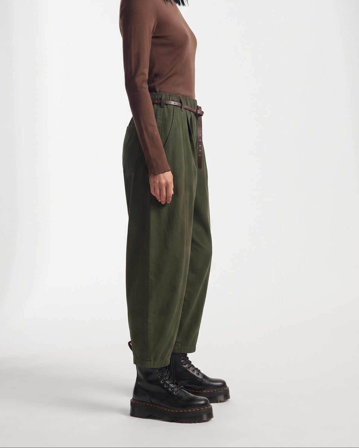 Pantalone balloon con cintura