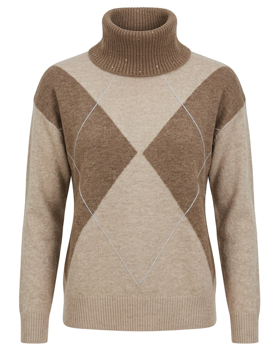 Maglia girocollo con collo staccabile