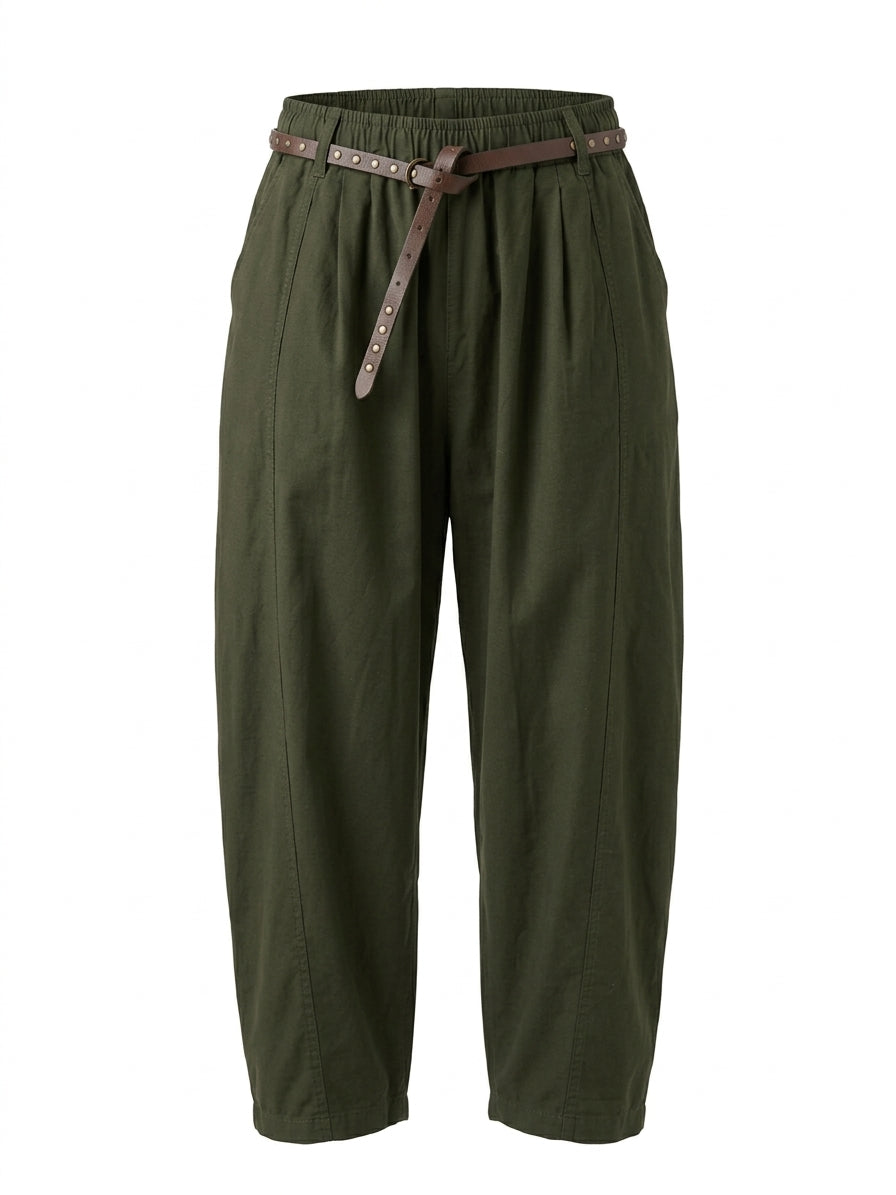 Pantalone balloon con cintura