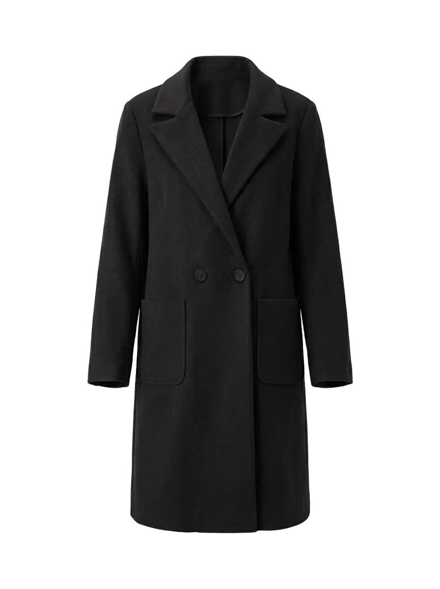 Cappotto dritto a due bottoni