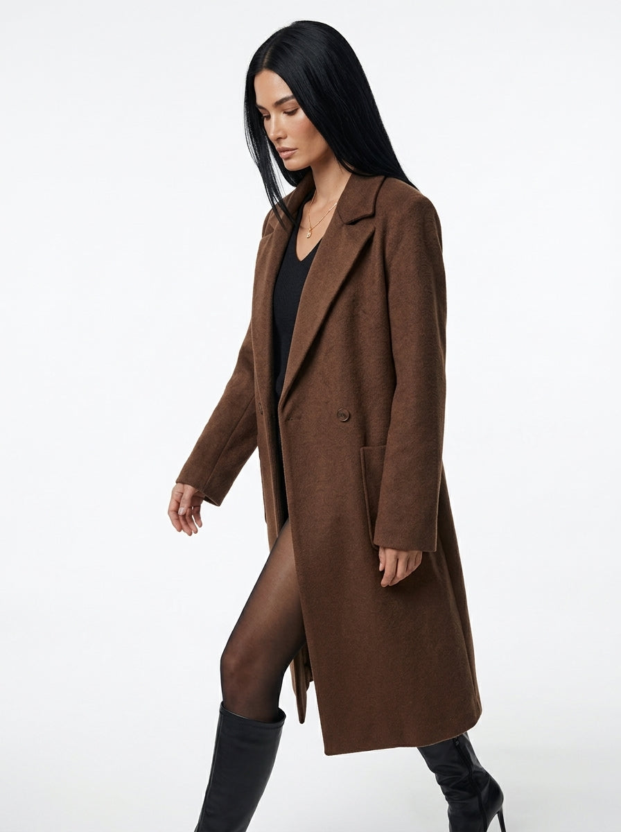Cappotto dritto a due bottoni