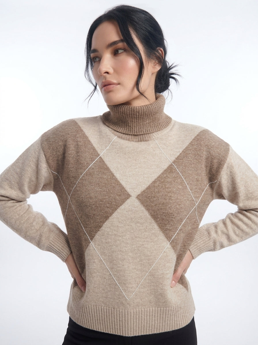 Maglia girocollo con collo staccabile