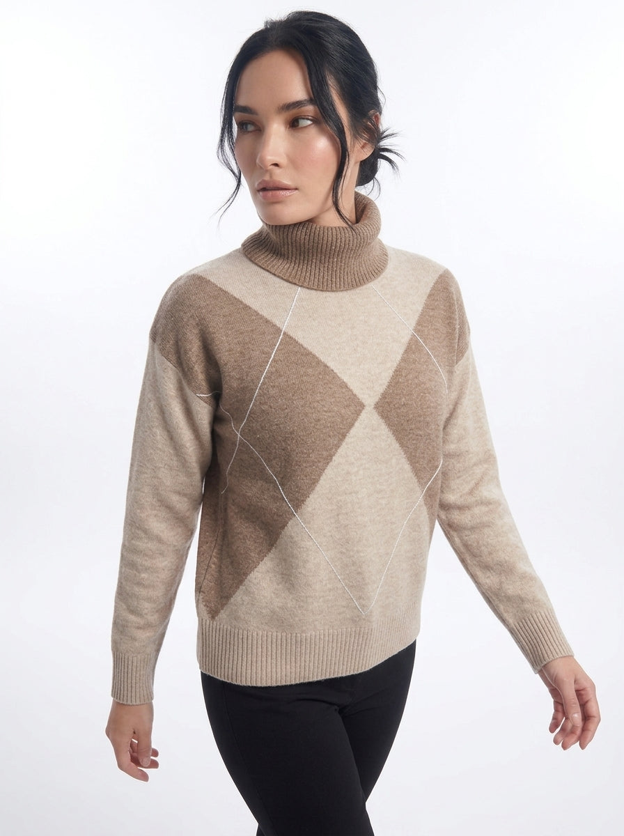 Maglia girocollo con collo staccabile