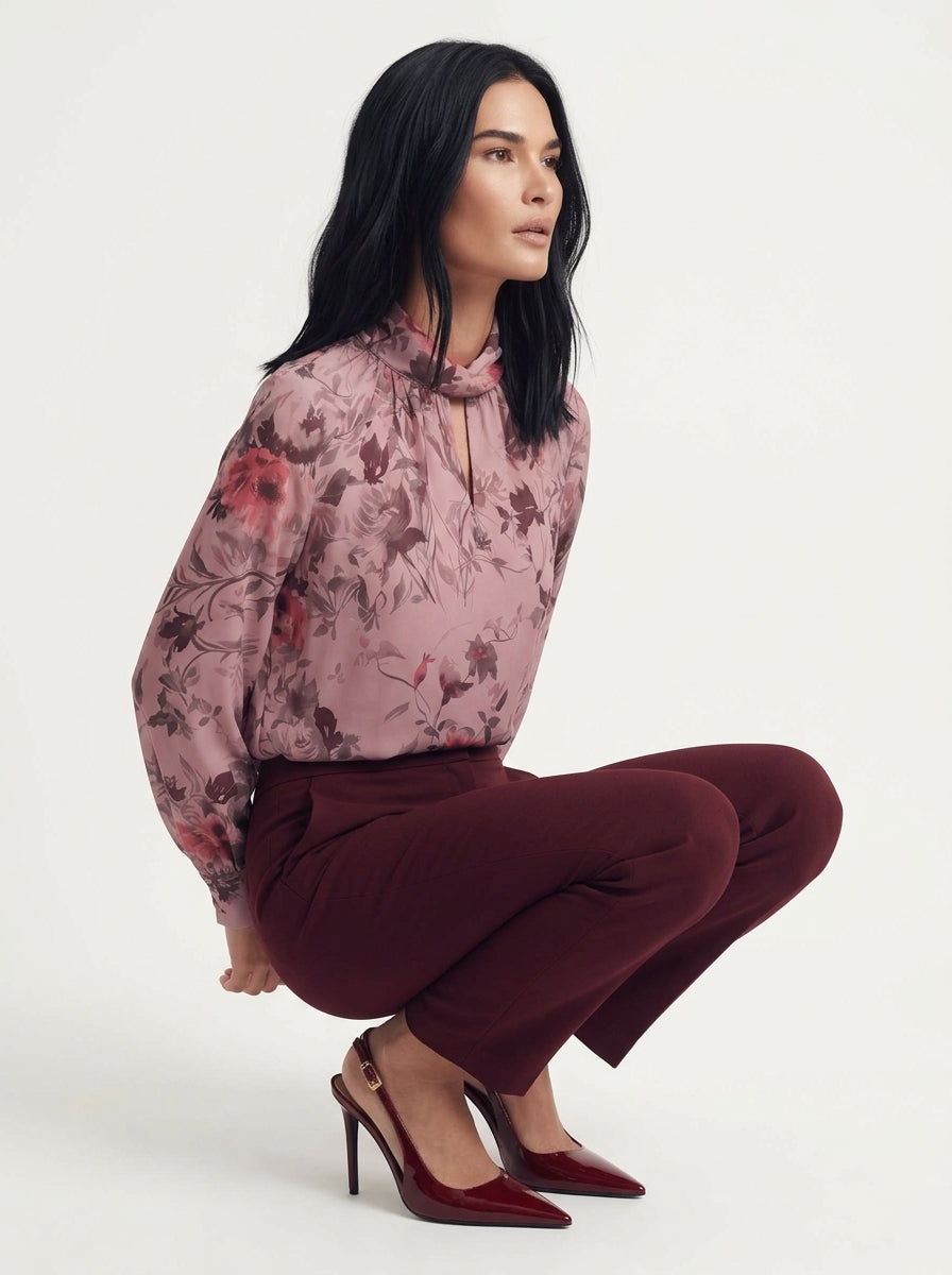Pantalone punto milano con tasca america