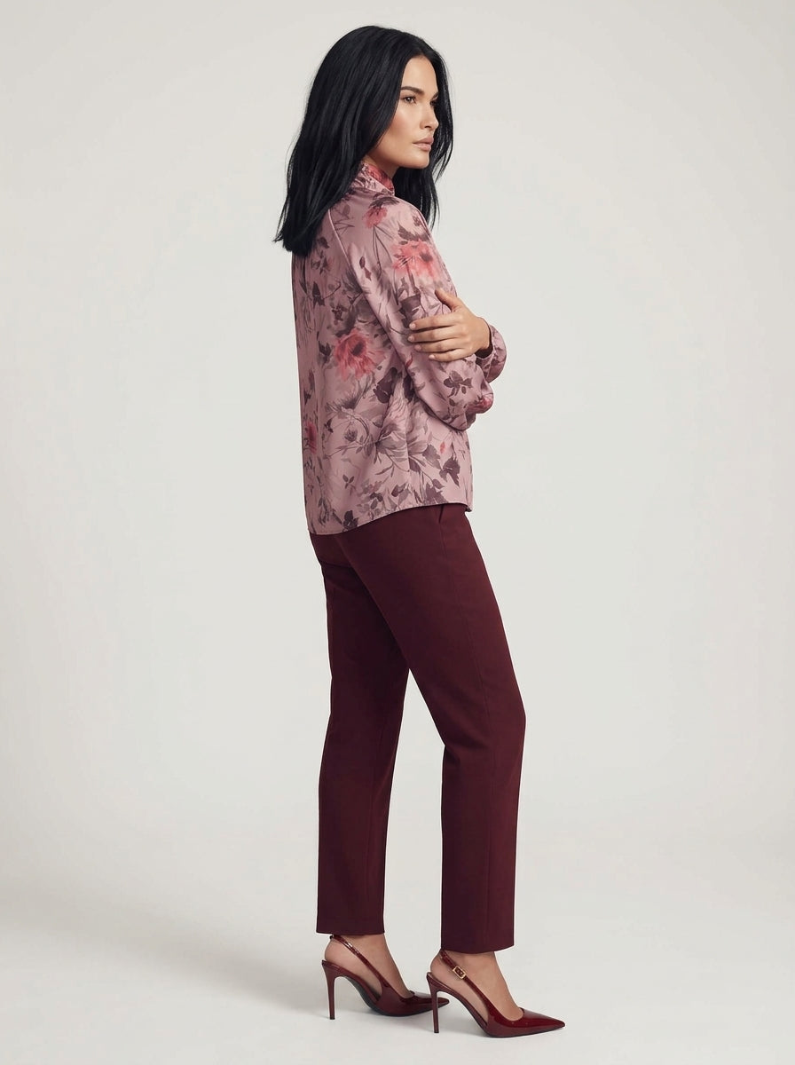 Pantalone punto milano con tasca america