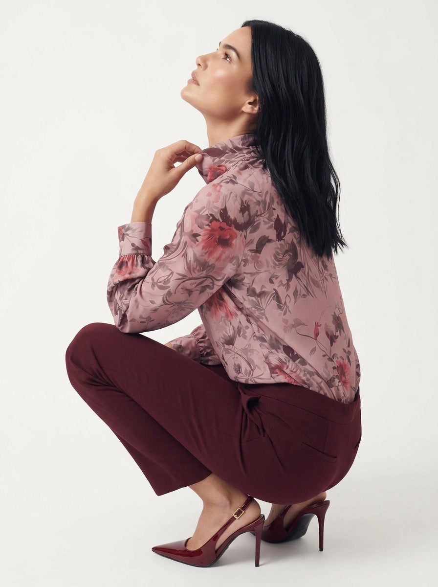 Pantalone punto milano con tasca america