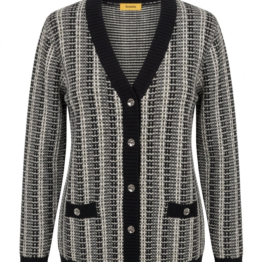 Cardigan con scollo a V