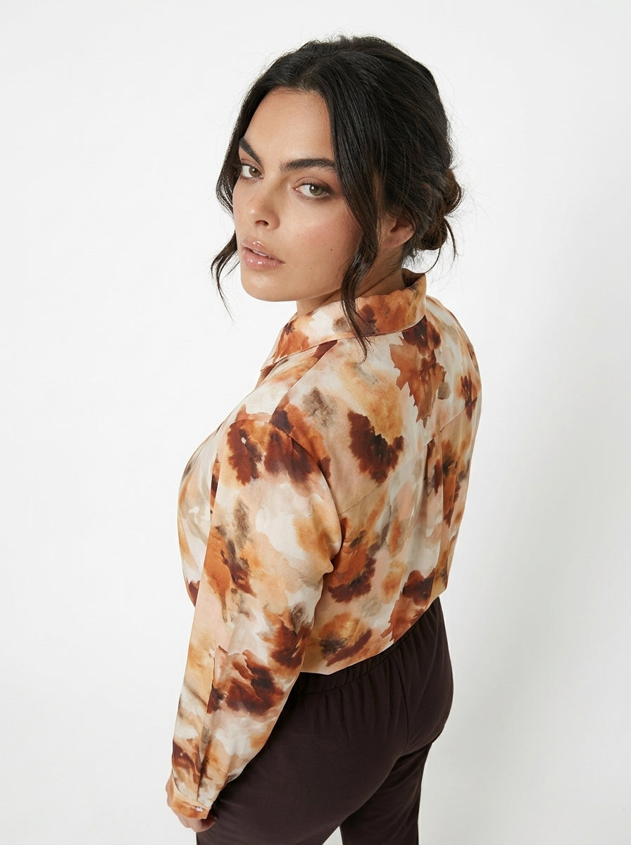 Camicia con taglio peplo