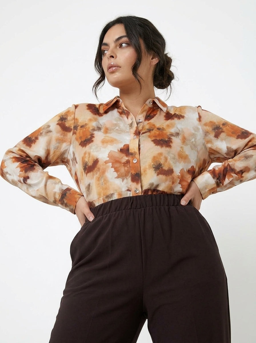 Camicia con taglio peplo