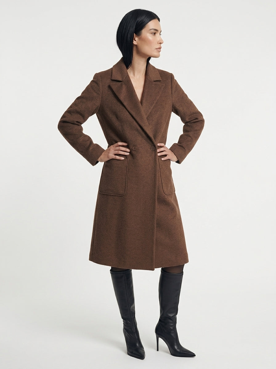 Cappotto dritto a due bottoni