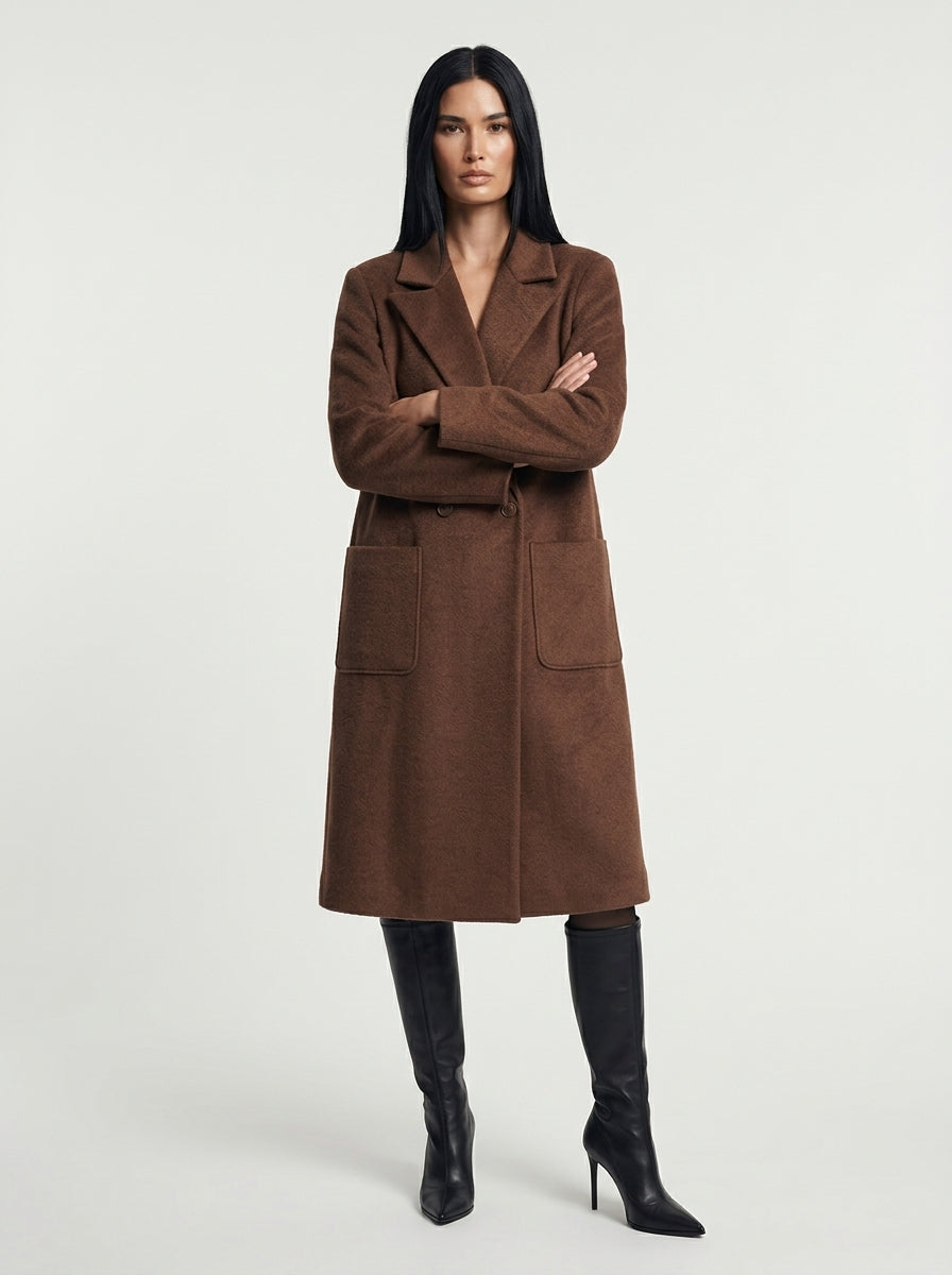 Cappotto dritto a due bottoni