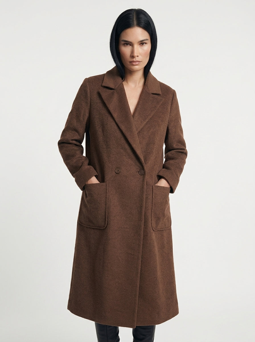 Cappotto dritto a due bottoni