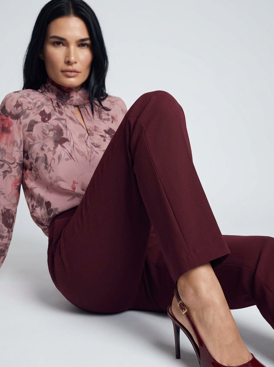 Pantalone punto milano con tasca america