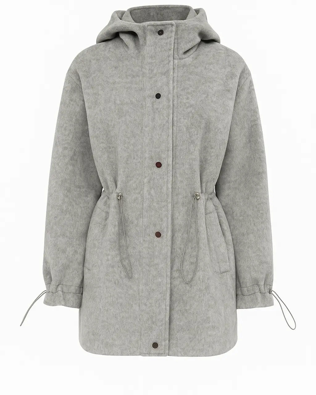 Giacca con cappuccio e coulisse in vita UNICA by Ironica