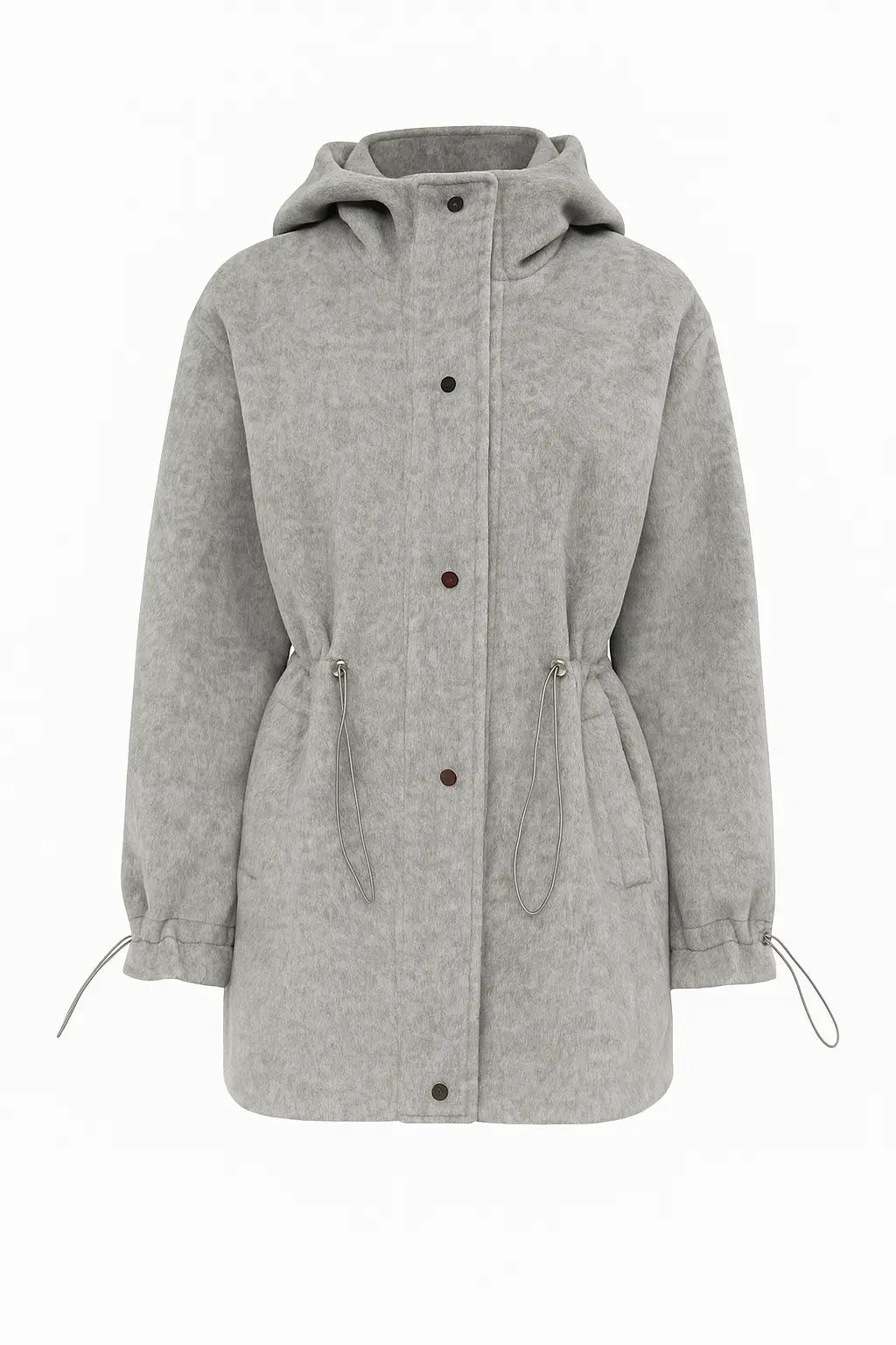 Giacca con cappuccio e coulisse in vita UNICA by Ironica