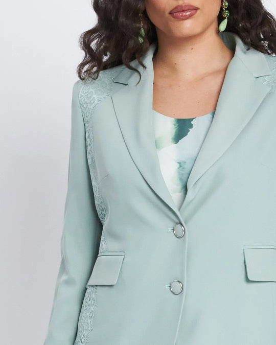 Giacca con pattine ed inserti asimmetrici in pizzo ALOE DORABELLA