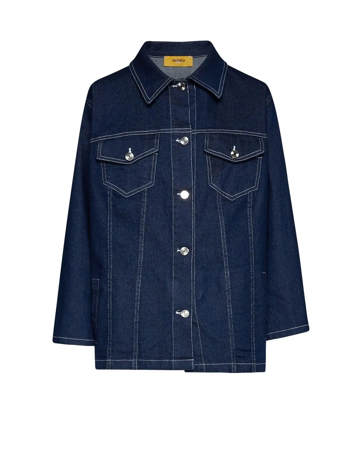 Giacca di jeans con tagli e tasche a friso DENIM DORABELLA PIU