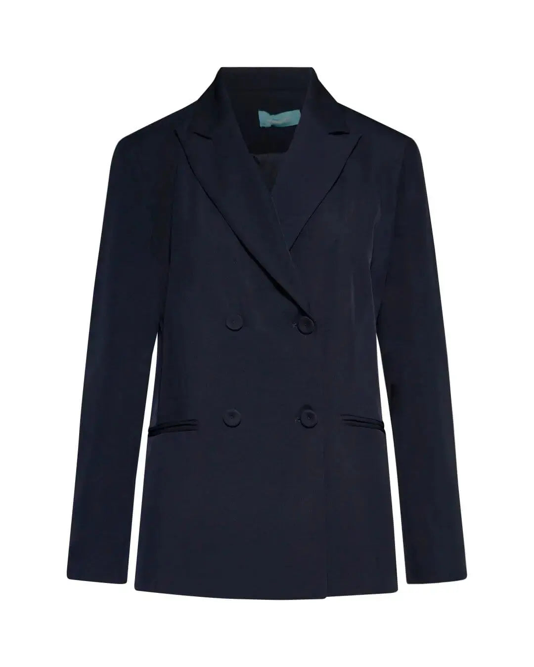 Giacca doppiopetto in cady elasticizzato con bottoni in tinta DORABELLA