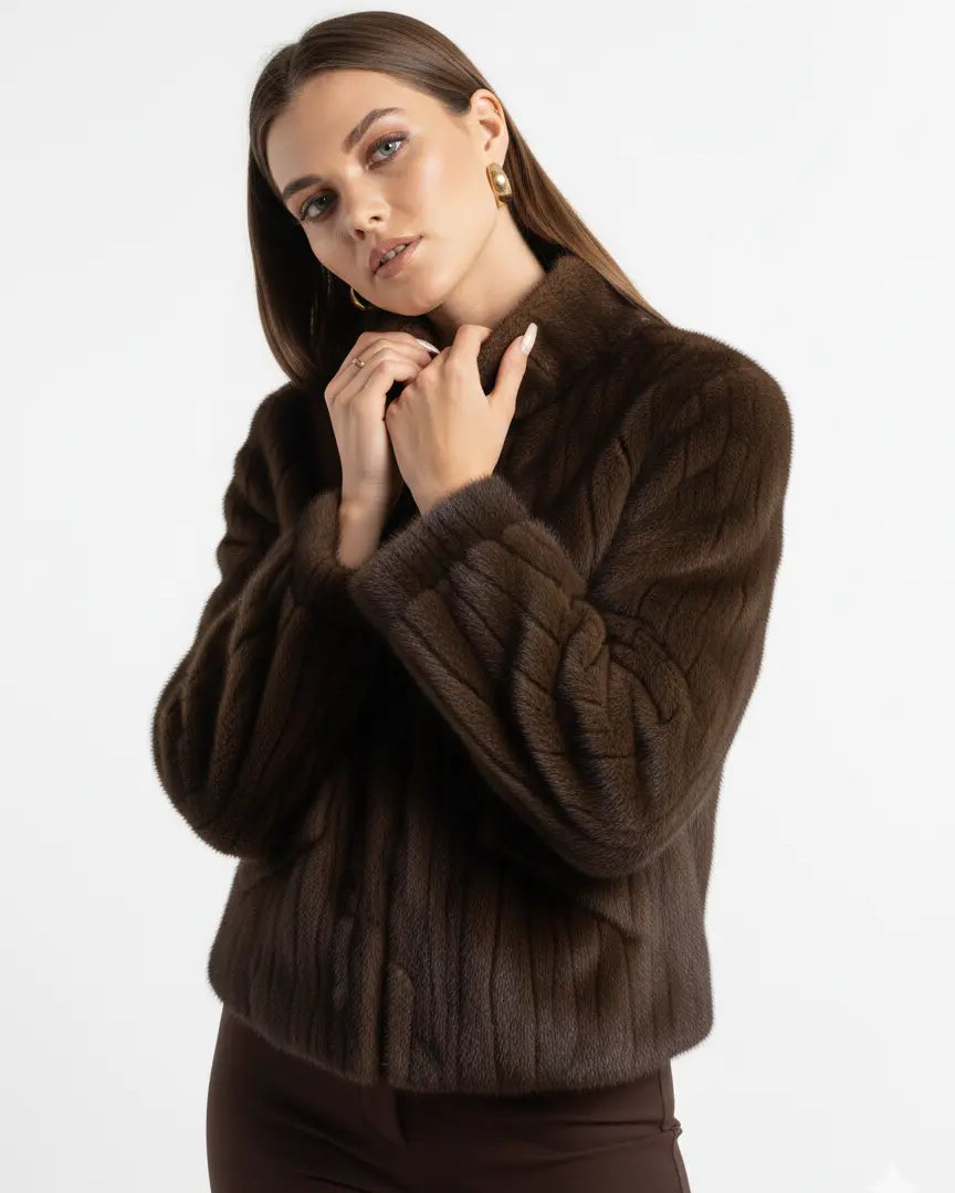 Giacca in Eco-pelliccia con Zip IRONICA