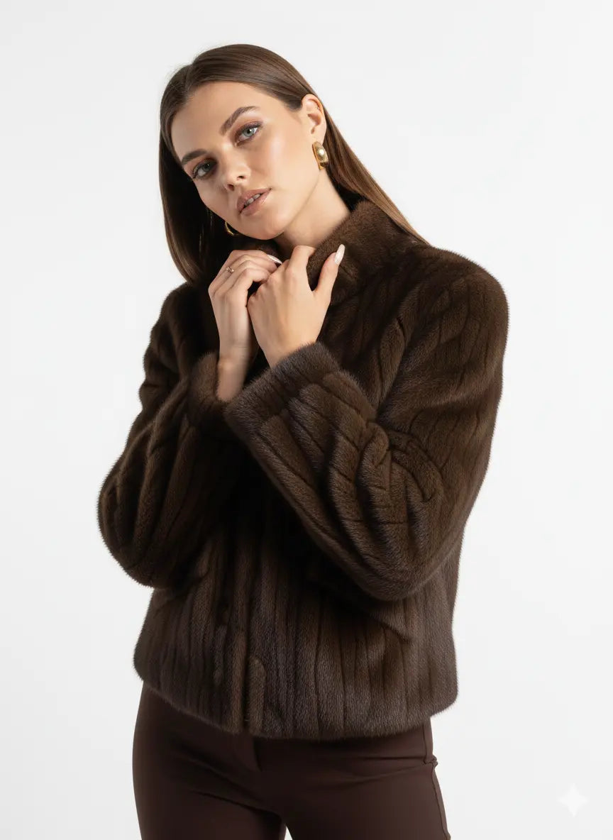 Giacca in Eco-pelliccia con Zip IRONICA