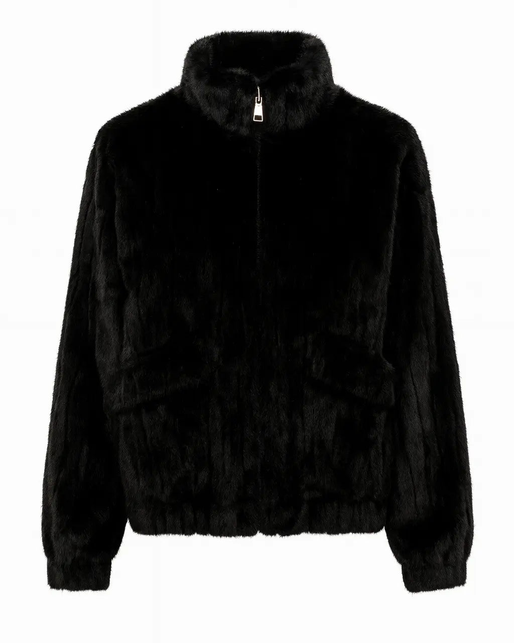 Giacca in Eco-pelliccia con Zip IRONICA Taglia unica (44/46 o M/L) / Nero