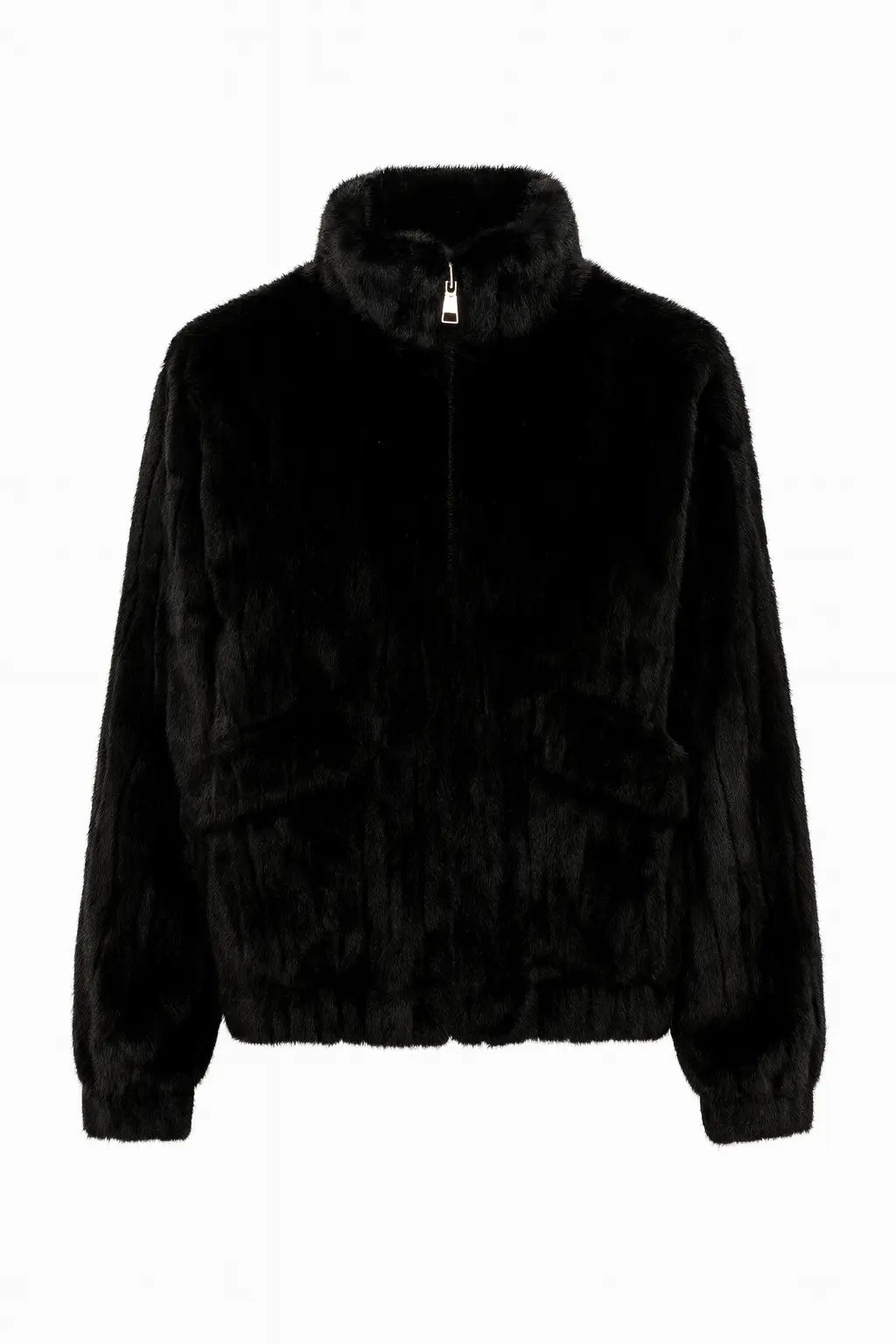 Giacca in Eco-pelliccia con Zip IRONICA Taglia unica (44/46 o M/L) / Nero